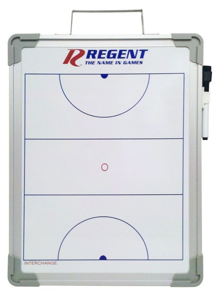 Regent 30x40cm Netball Coaches Board Sports Training Tactics Magnetic Whiteboard Carousel 1
