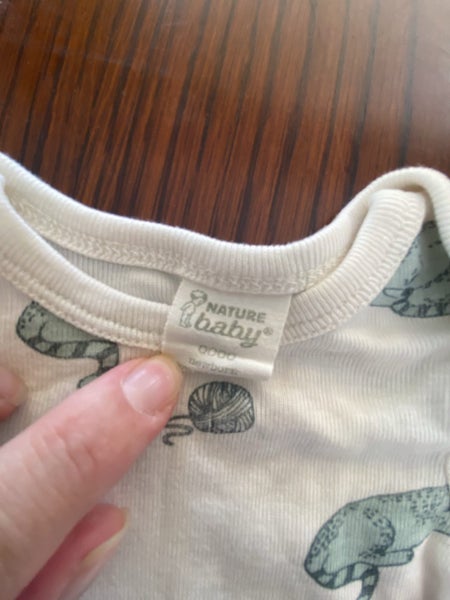 Nature Baby Cat print bodysuit - Newborn62863864908035111