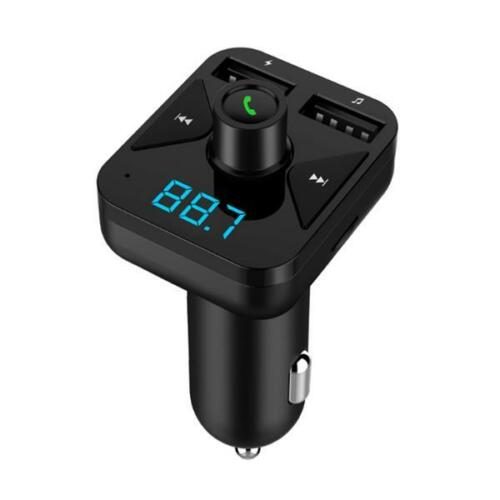 BT16 Car FM Transmitter AUX Wireless Bluetooth Hands-free MP3 Player Carousel 1