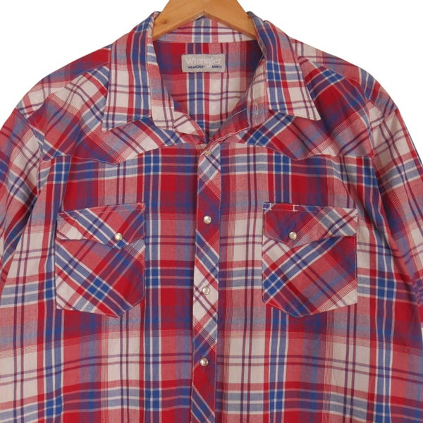 Wrangler Wrancher Short Sleeve Western Shirt XL Carousel 2