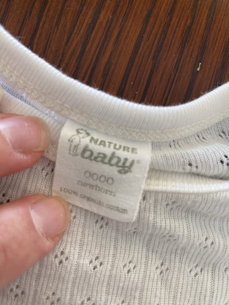 Nature Baby long sleeve natural pointelle bodysuit - newborn62863865031169111