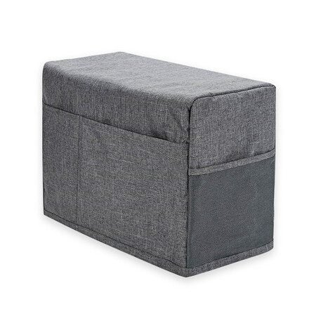 Grey 46*32*21cm Foldable Sewing Machine Dust Cover with Storage Pockets Carousel 1