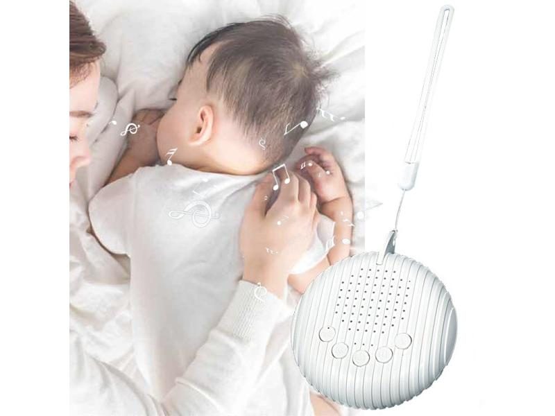 White Noise Sound Machine Portable Baby Sleep Machine 10 Soothing Sounds Volume Carousel 1