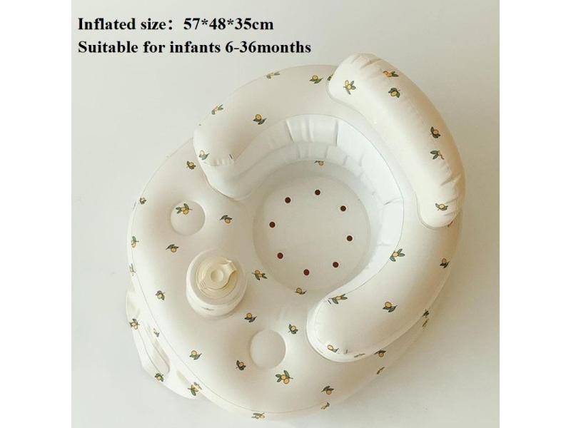 Baby Inflatable Seat Built In Air Pump Infant Back Support Chair For 0-3rd Baby Carousel 1