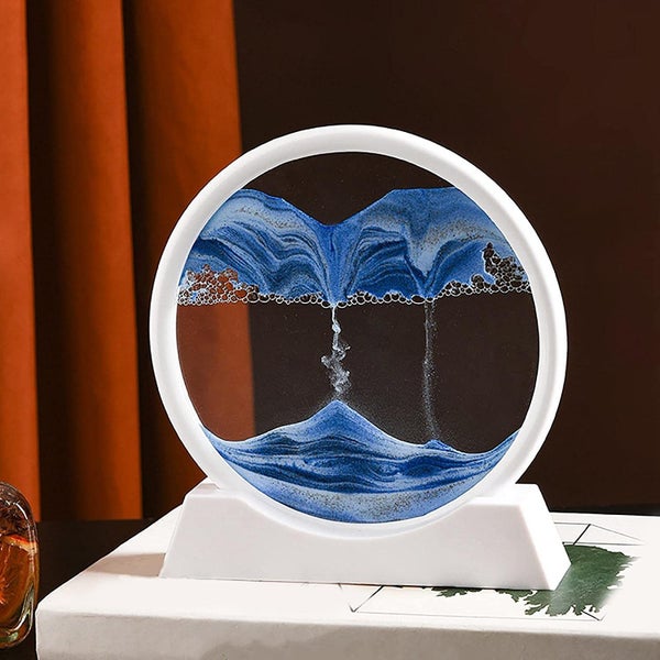 7 inches Moving Sand Art Picture Frame Carousel 2