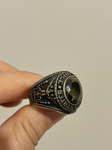$1 reserve// Vintage United States Air Force S925 Silver Ring Carousel 2
