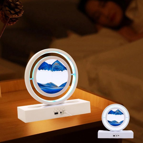 Clearance Bluetooth Quicksand Mood Lamp with RGB Lighting & Sleep Aid Carousel 1