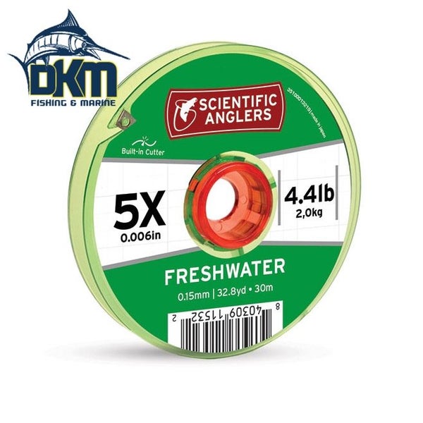 S.A. F/W Clear Tippet 30m (5X) 4.4lb Carousel 1