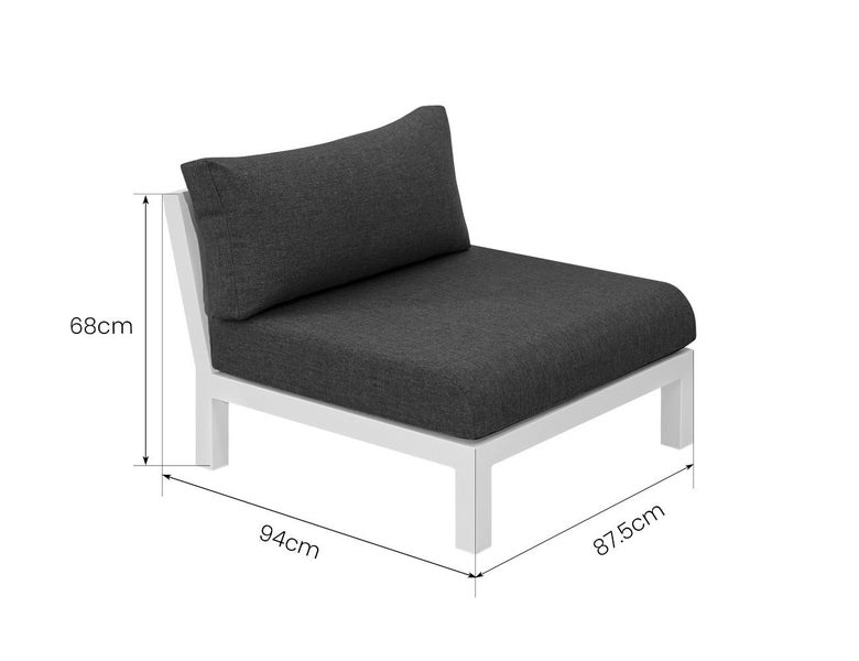 Newport Aluminium Outdoor Armless Chair Carousel 7