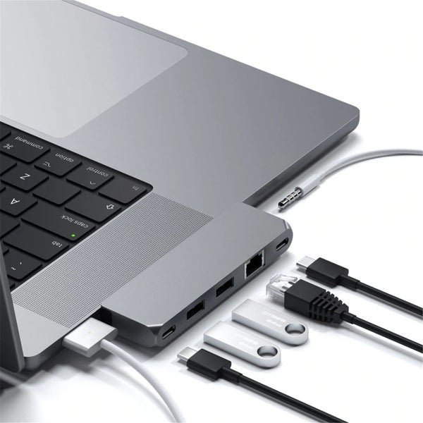 SATECHI Pro USB 4.0 Hub Mini - Space Grey Best Mini Hub for M1 / M2 Mac - Also Carousel 2