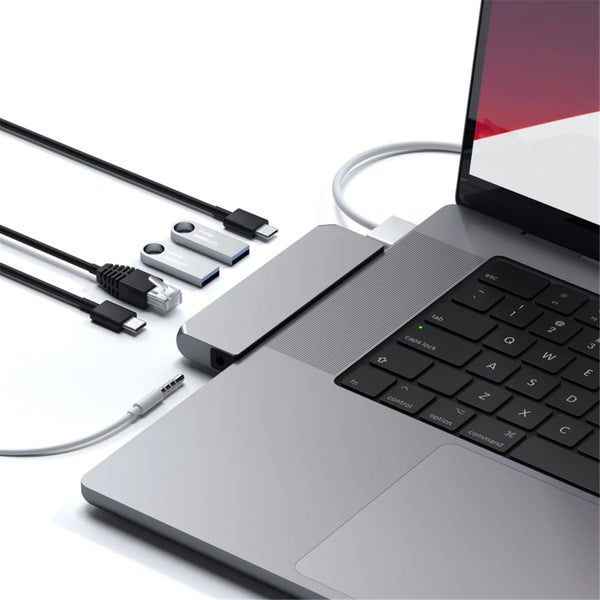 SATECHI Pro USB 4.0 Hub Mini - Space Grey Best Mini Hub for M1 / M2 Mac - Also Carousel 3