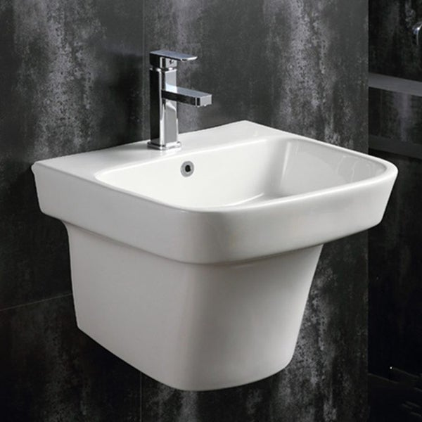 Hand Wash Basin White Ceramic Wall Hung Basin #406 Carousel 2