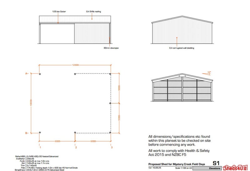 $1.00 RESERVE! 10.0m x 12.0m long Kitset Shed - Sheds4u Ltd Carousel 2