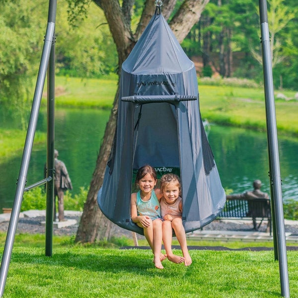 gobaplay - TitanFlex Swing Set with Saucer Tent Swing62863240177537111