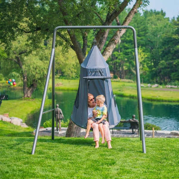 gobaplay - TitanFlex Swing Set with Saucer Tent Swing62863240177537113