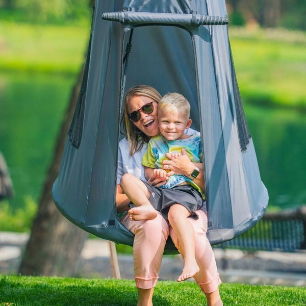 gobaplay - FlyMax Saucer Tree Swing with tent - green62865826431875113