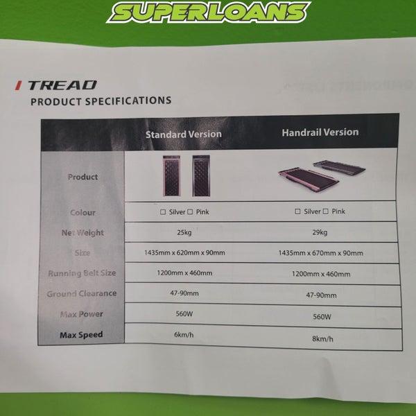 iTREAD INFRARED ACTIVATED TREADMILL (BDV2) HANDRAIL VERSION Carousel 8