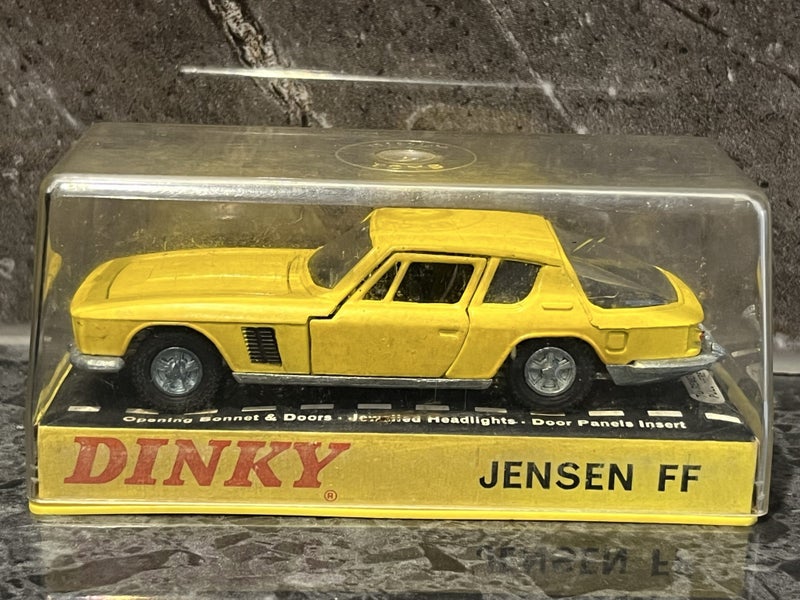 $1 Reserve JENSEN FF DINKY. Made in England. 1/43 scale #915 Carousel 1