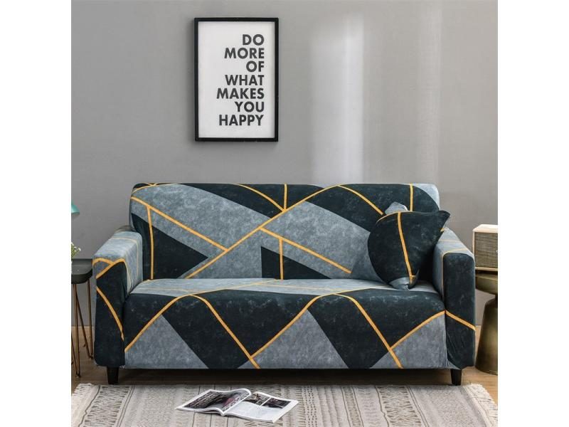 1pc Stylish Floral Printed Stretch Sofa Covers With Elastic Band Furniture Carousel 1