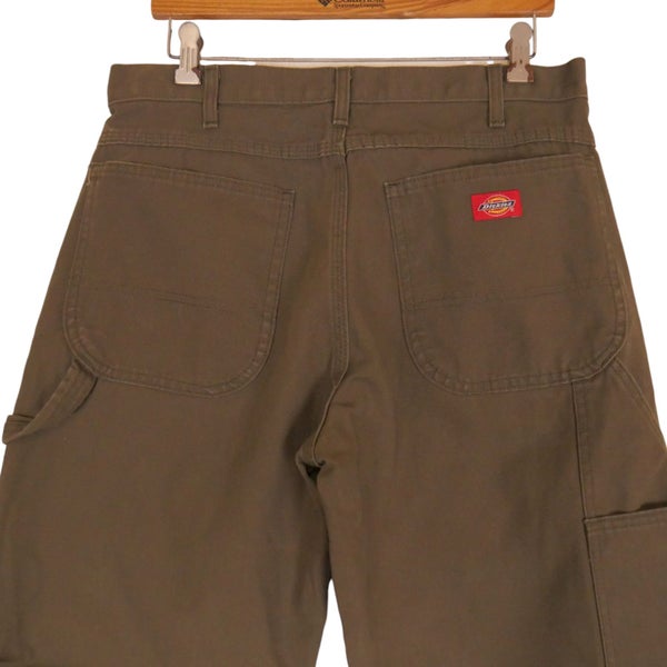 Dickies Olive Green Duck Canvas Carpenter Pants 33 x 30 Carousel 2