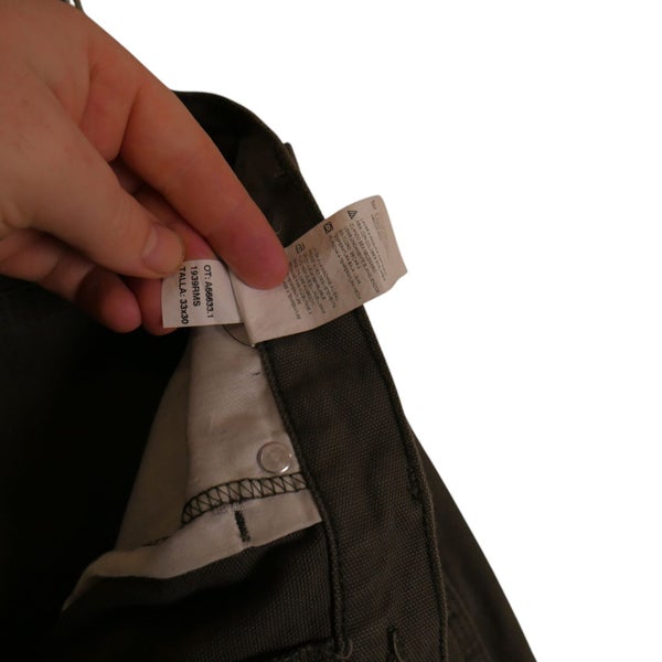 Dickies Olive Green Duck Canvas Carpenter Pants 33 x 30 Carousel 5