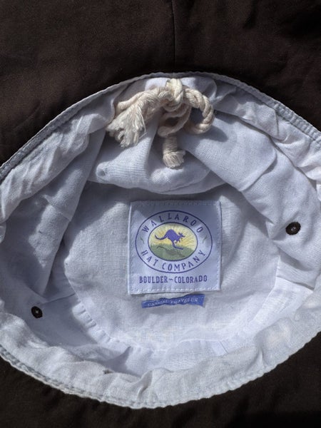 Wide Brim Brown Cotton Sun Hat Carousel 4
