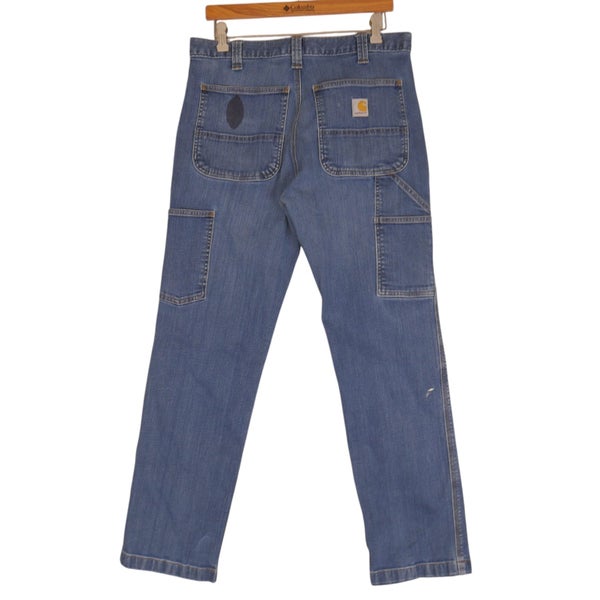 Carhartt Relaxed Fit Blue Denim Carpenter Jeans 32 x 30 Carousel 1