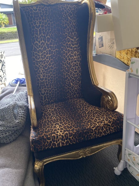 AMAZING Large Golden Leopard Throne62864736889729112