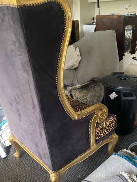AMAZING Large Golden Leopard Throne62864736889729112