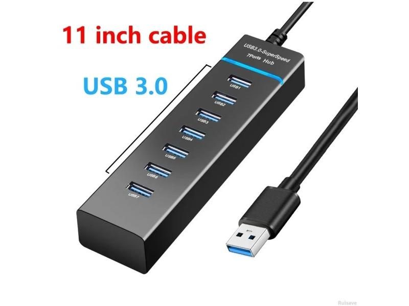 Ruisave Usb Hub 3 0 Extender High Speed 4 7 Port USB Splitter Multiport For Carousel 1
