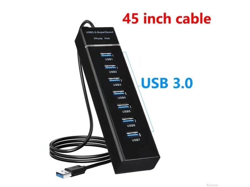 Ruisave USB Hub 3.0 Extender 4.7 Port For Lenovo Xiaomi Macbook Pro PC Laptop Carousel 1