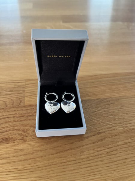 Karen Walker Runaway Heart Earrings - Sterling Silver NEW Carousel 1