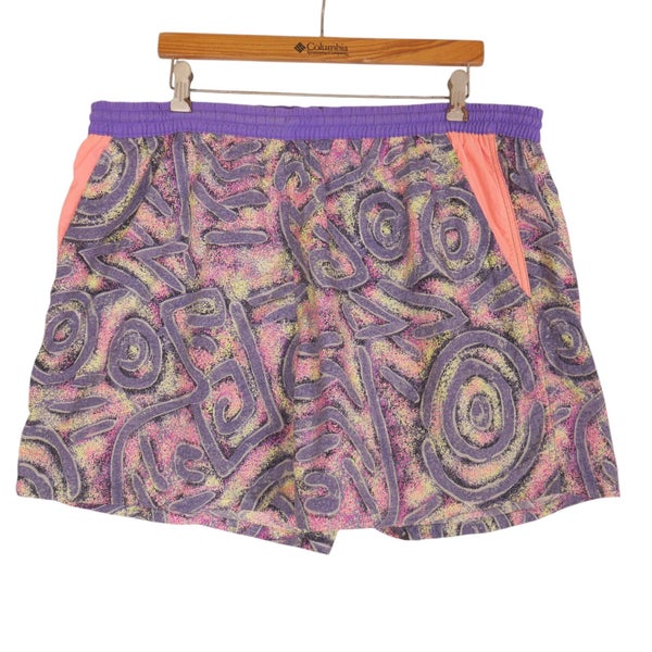 Vintage 90s Ozzy Australia Pattern Swim Shorts XL Carousel 1