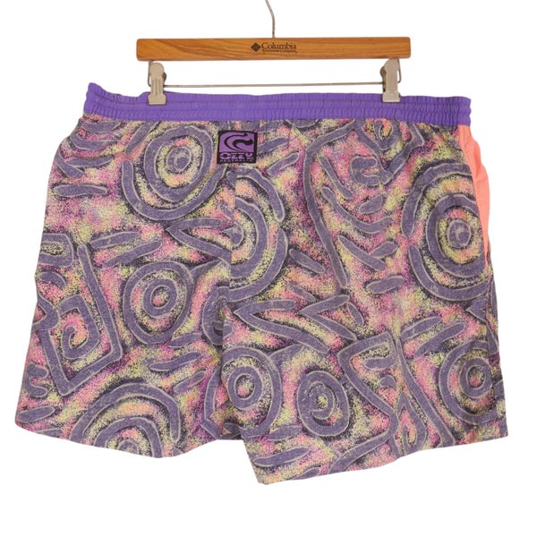 Vintage 90s Ozzy Australia Pattern Swim Shorts XL Carousel 2