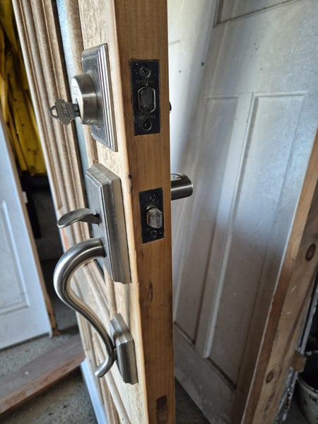 Kauri Villa door, opens inwards Schlage lock & key 2090 H x 880 W Carousel 9
