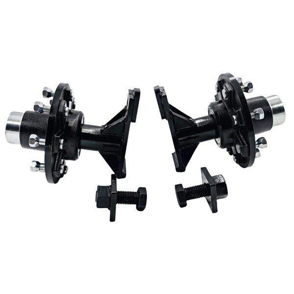 2x Superior Shipping Container Wheels 8 x 6.5 Lug Bolt-on Spindle Kit New 8000LB Carousel 2