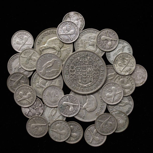 NZ SILVER COLLECTION - 1.5 OZ OF SILVER. $1 RESERVE! Carousel 1