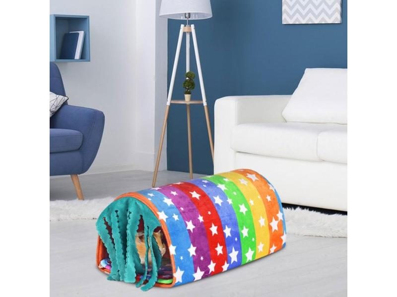 Guinea Pig Tunnel House Warm Bedding Cage Accessories Nest Cave For Small Carousel 1