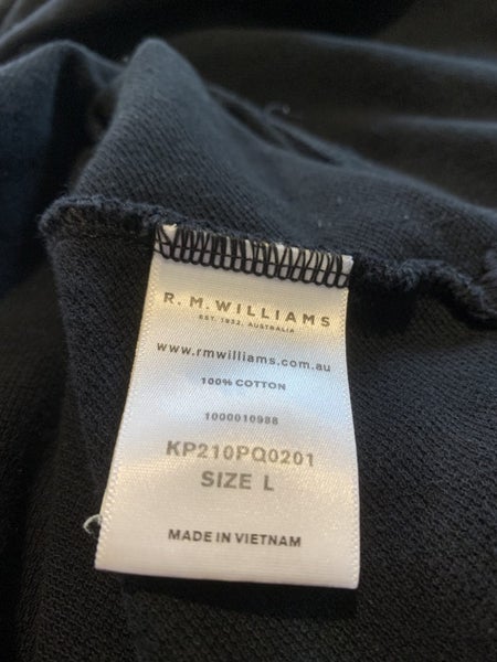R.M.Williams Black Short Sleeve Shirt/Polo - Great Condition! - Size L Carousel 9