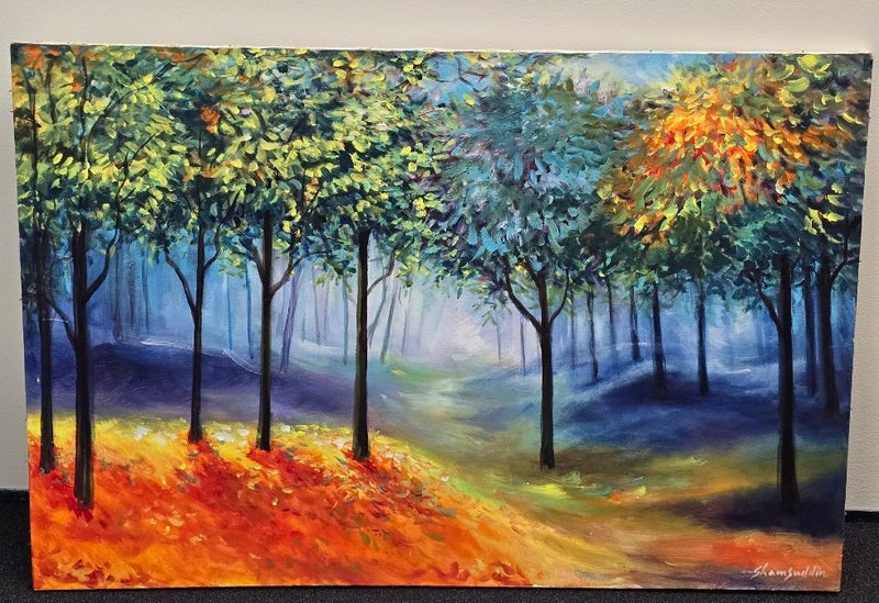 100% Handmade Oil Painting Carousel 1