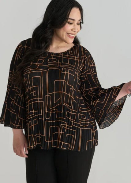 Studio Curve Bell Sleeve Top Sz 2462955708355202112