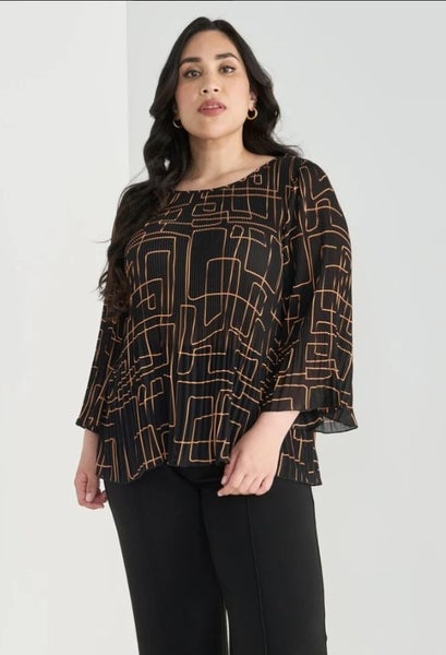 Studio Curve Bell Sleeve Top Sz 24629557083552021112