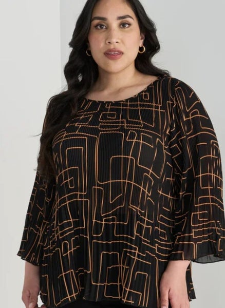 Studio Curve Bell Sleeve Top Sz 2462955708355202113