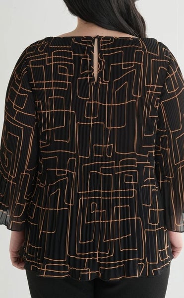 Studio Curve Bell Sleeve Top Sz 2462955708355202114