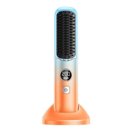 Cordless Hair Straightener Brush Mini Hair Straightening Comb Carousel 1