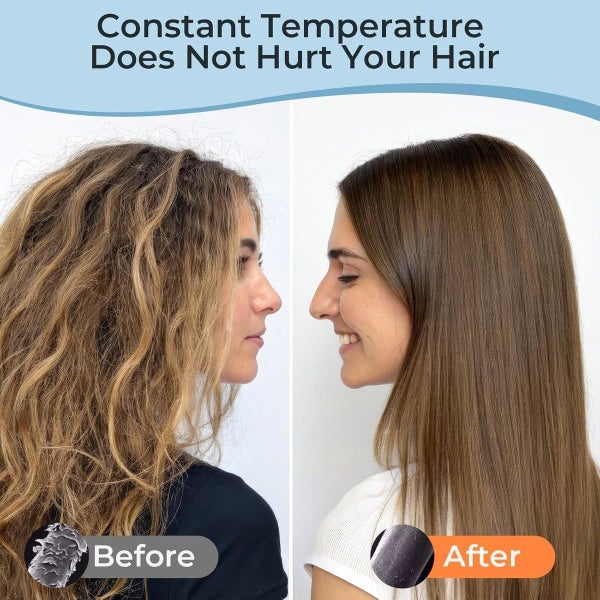 Cordless Hair Straightener Brush Mini Hair Straightening Comb Carousel 8