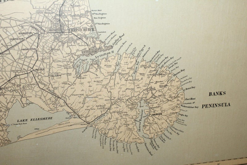 +++ MID CENTURY " CANTERBURY AREA" MAP +++ Carousel 19