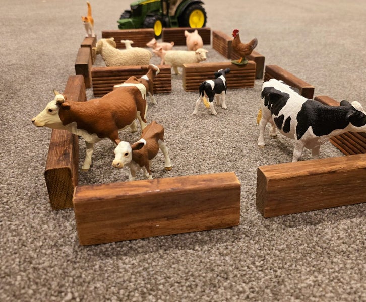 Set Of 14 Premium Handmade Wooden Toy Farm Fences – Built to Last a Lifetime62863240163586115