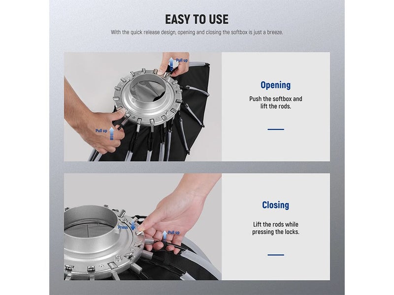 Pro Hexadecagon Softbox - Quick Setup & Dual Diffusers Carousel 2