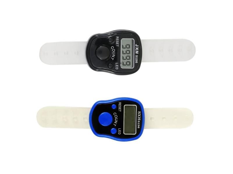 Finger Counter Electronic Swimming Pool Ring Lap Hand Held Knitting Row Counter Carousel 1